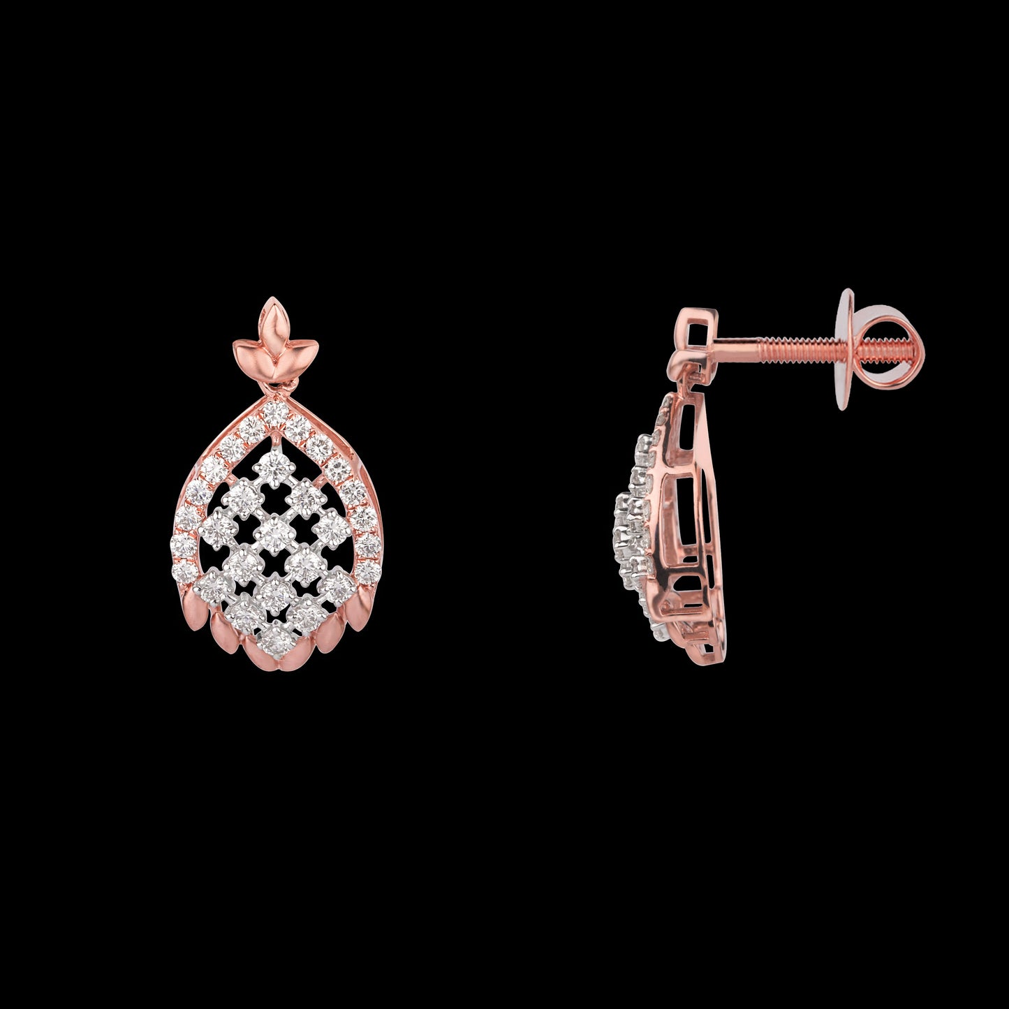 14K Rose Gold Diamond Jewellery - 0.85ct VVS-VS-GH