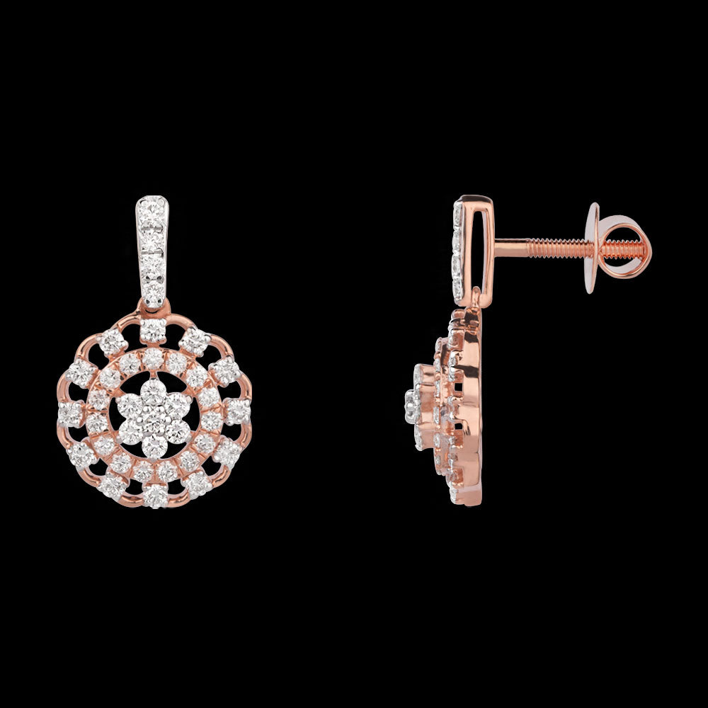 18K Rose Gold Diamond Jewellery - 1.222ct VVS-VS-GH