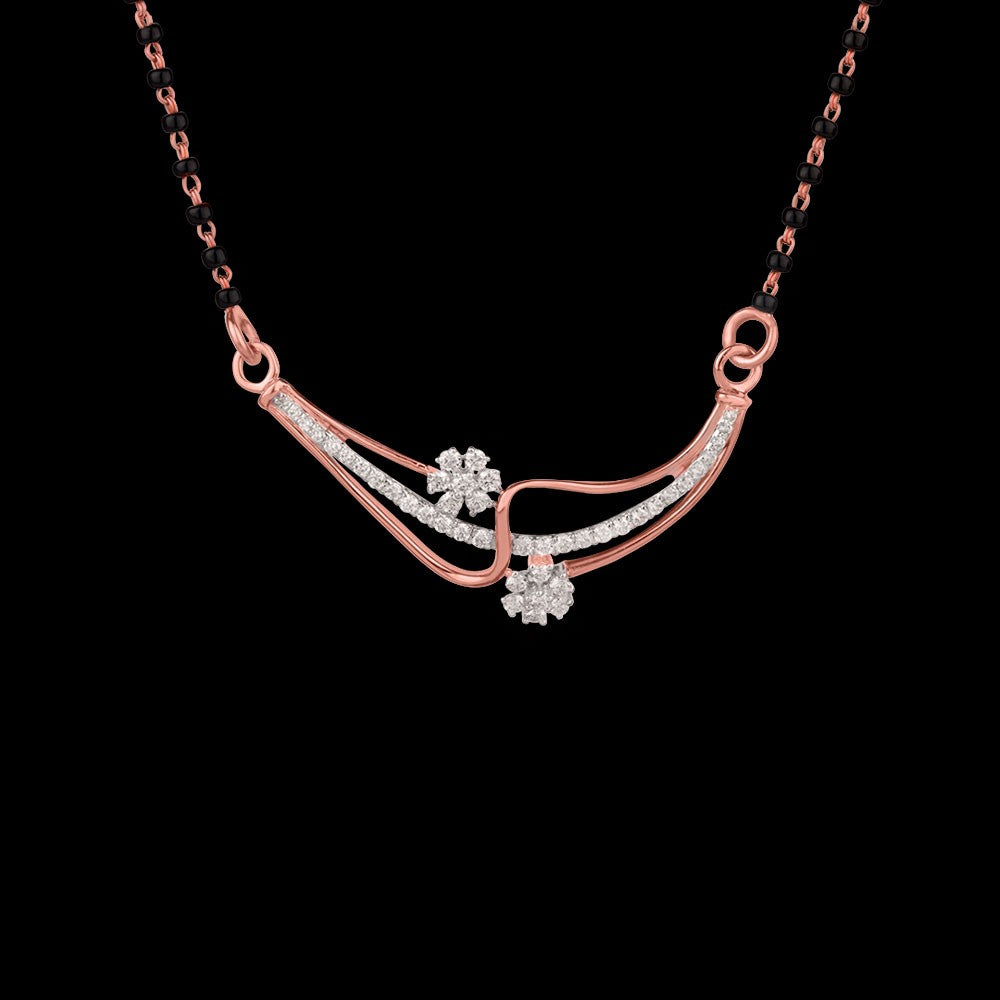 14K Rose Gold Diamond Tanmaniya - 0.45ct VVS-VS-IJ