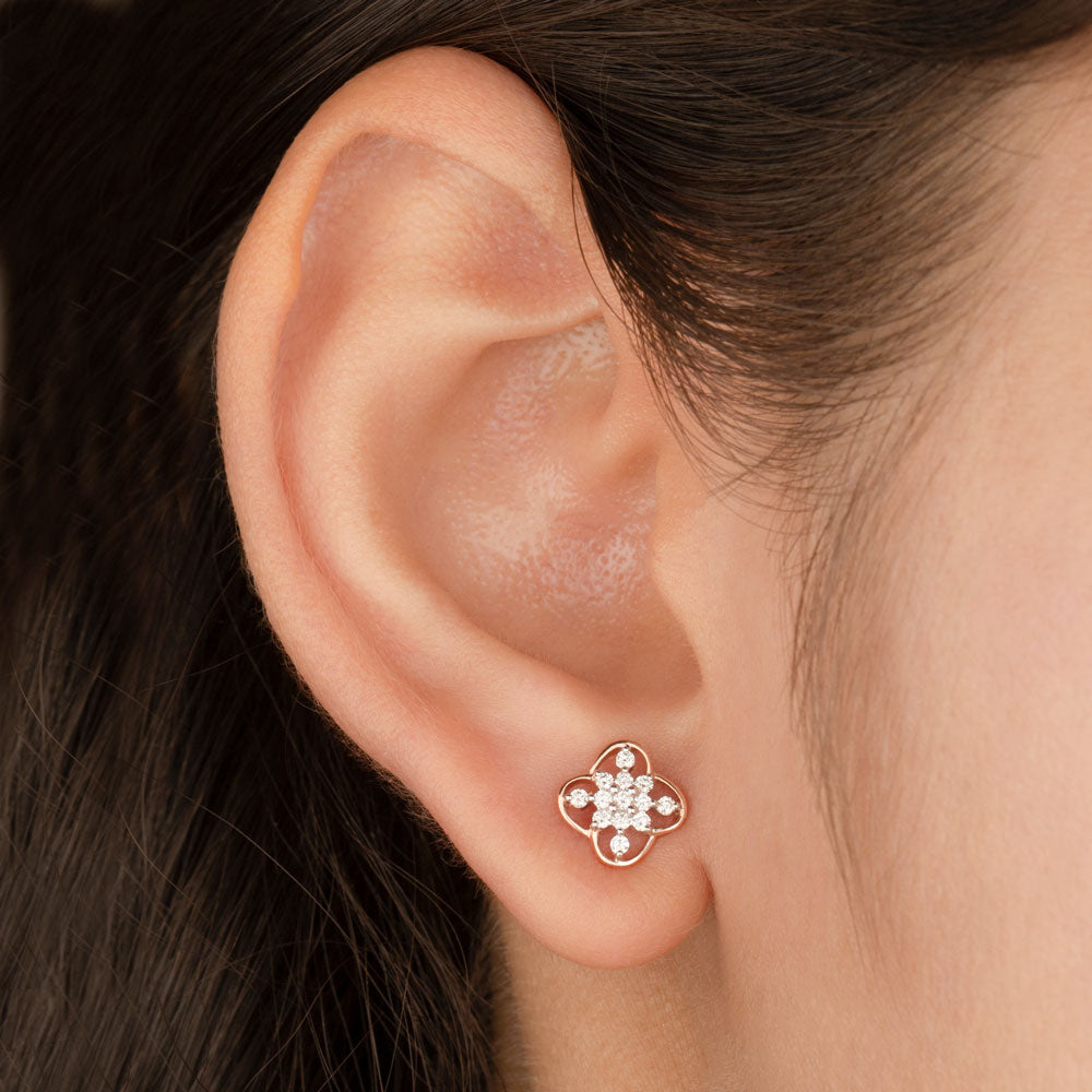 14K Rose Gold Diamond Jewellery - 0.21ct VVS-VS-GH
