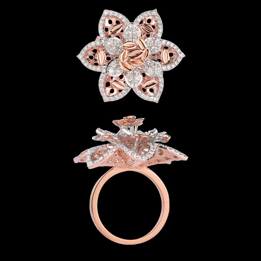 18K Rose Gold Diamond Ring - 1.6ct VVS-VS-GH