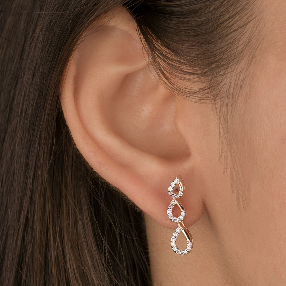 14K Rose Gold Diamond Jewellery - 0.33ct VS-SI-FG