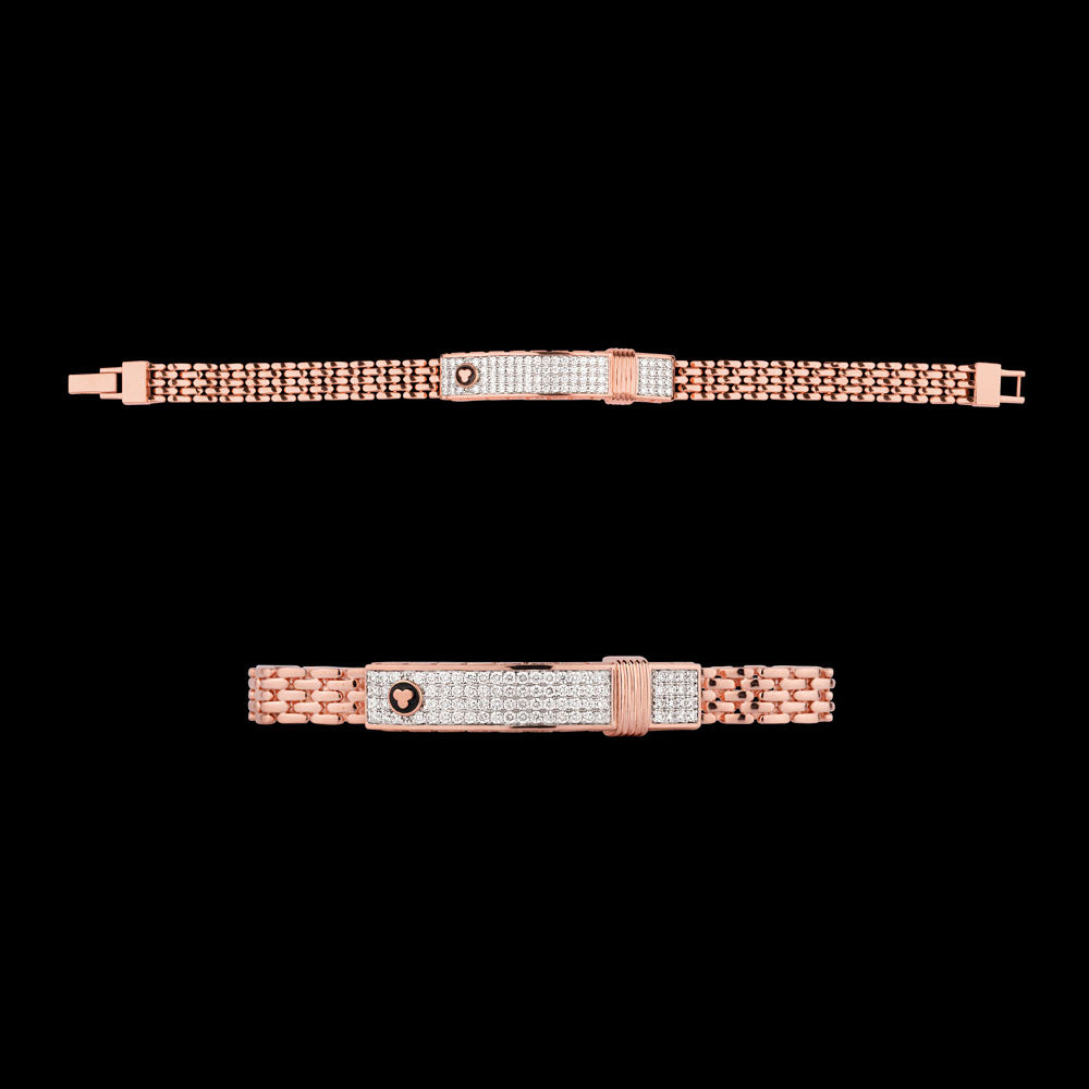 18K Rose Gold Diamond Jewellery - 1.484ct VVS-VS-GH with Colour Stones