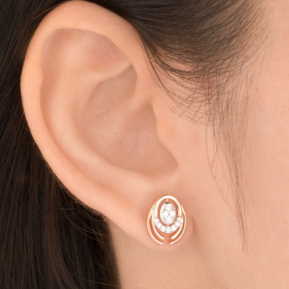 18K Rose Gold Diamond Jewellery - 0.201ct VVS-FG