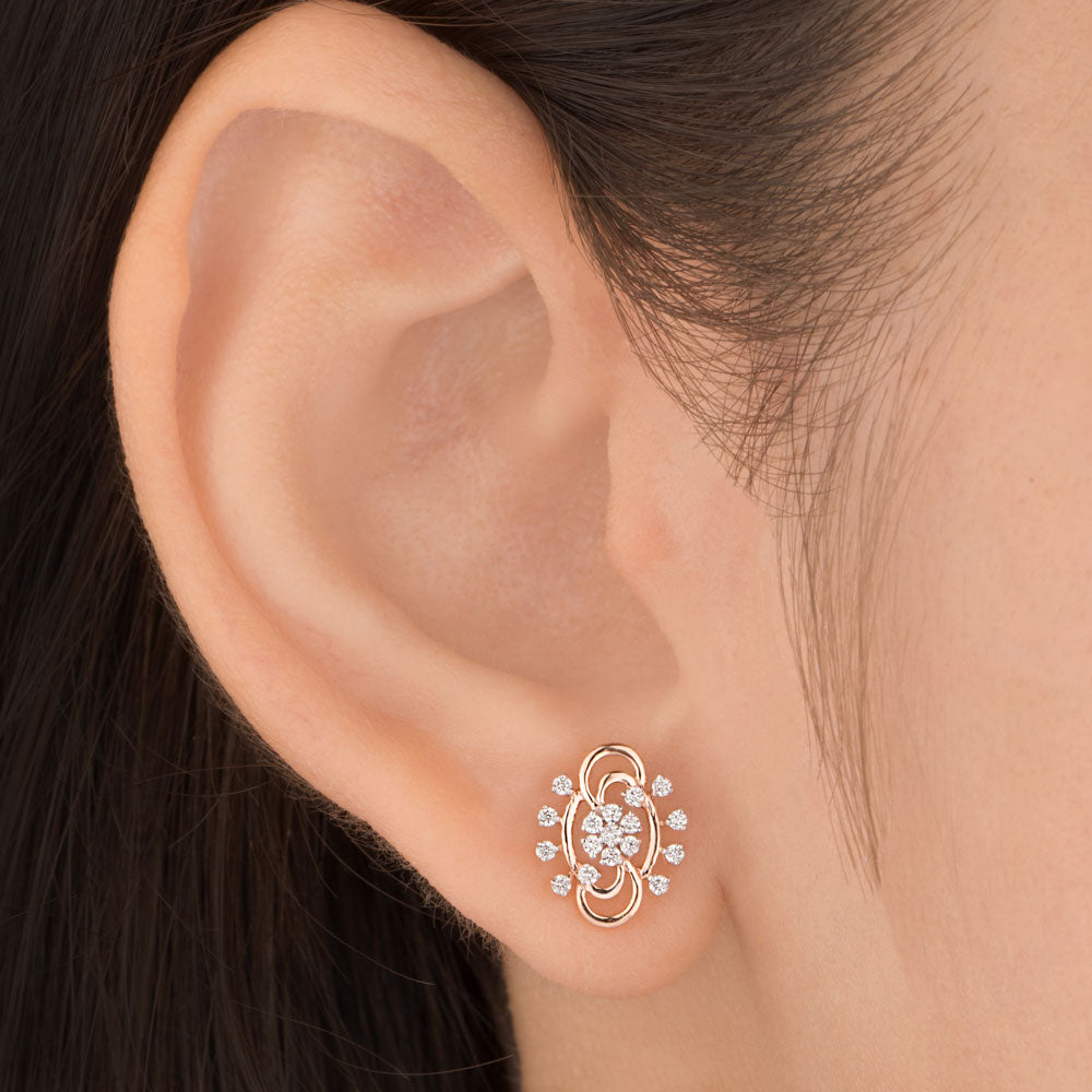 18K Rose Gold Diamond Jewellery - 0.211ct VVS-FG