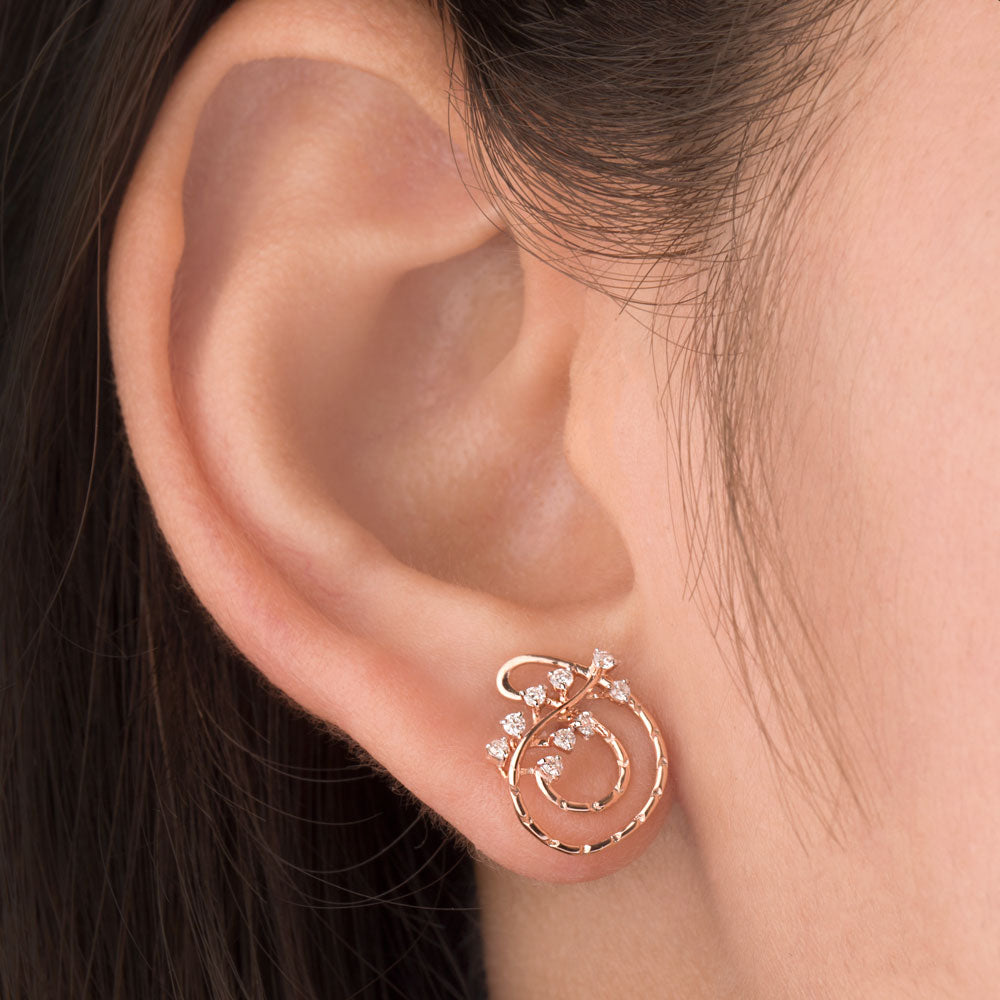 14K Rose Gold Diamond Jewellery - 0.164ct VS-SI-GH