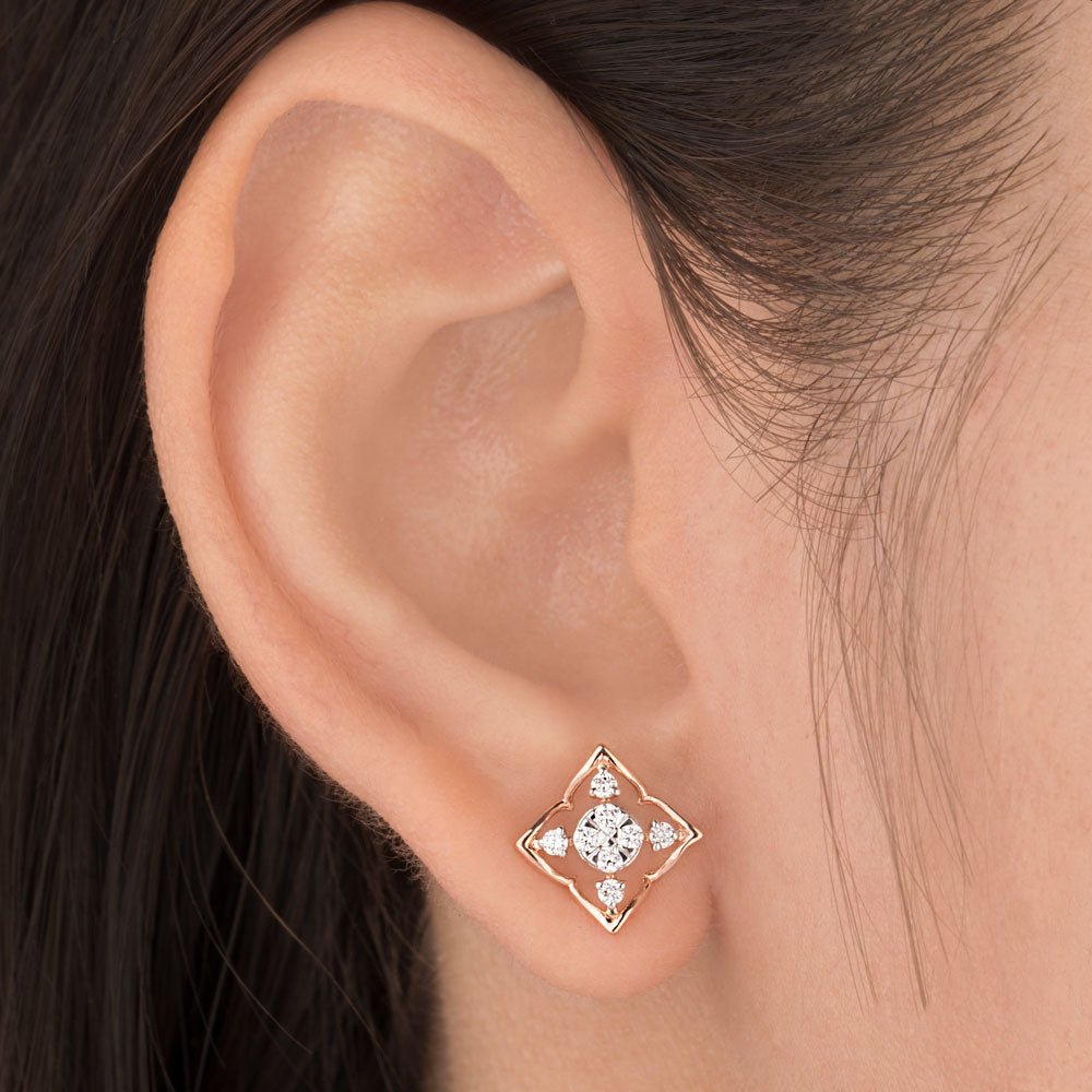 18K Rose Gold Diamond Jewellery - 0.257ct VVS-VS-FG