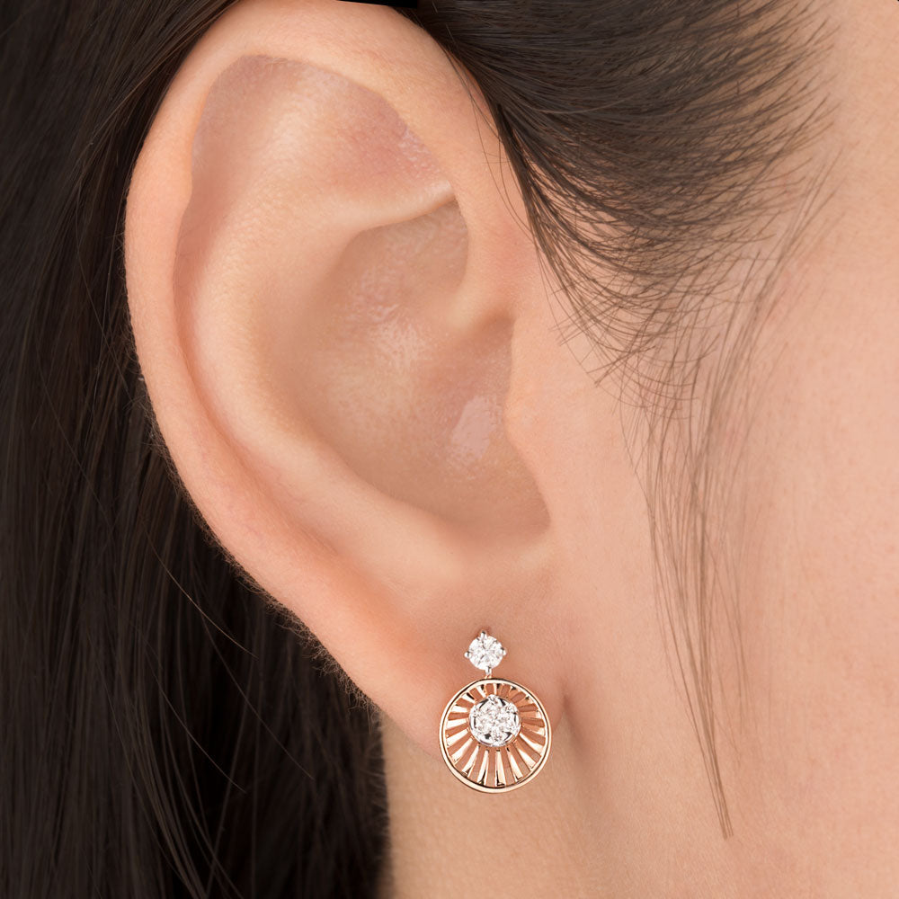 18K Rose Gold Diamond Jewellery - 0.263ct VVS-FG