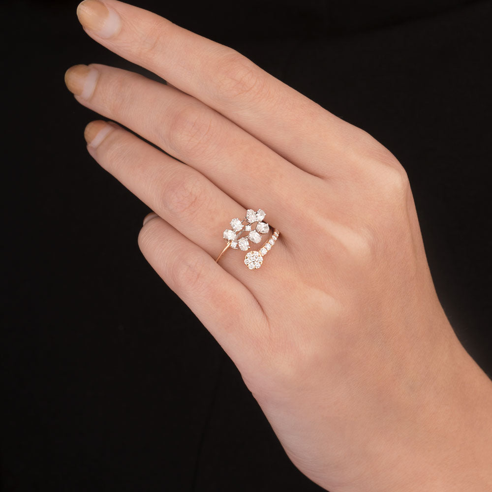 18K Rose Gold Diamond Ring - 0.792ct VVS-VS-FG