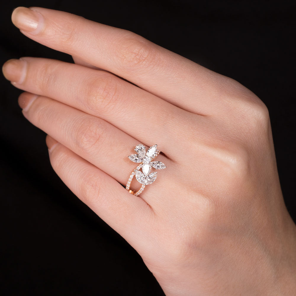 18K Rose Gold Diamond Ring - 1.44ct VS-SI-EF
