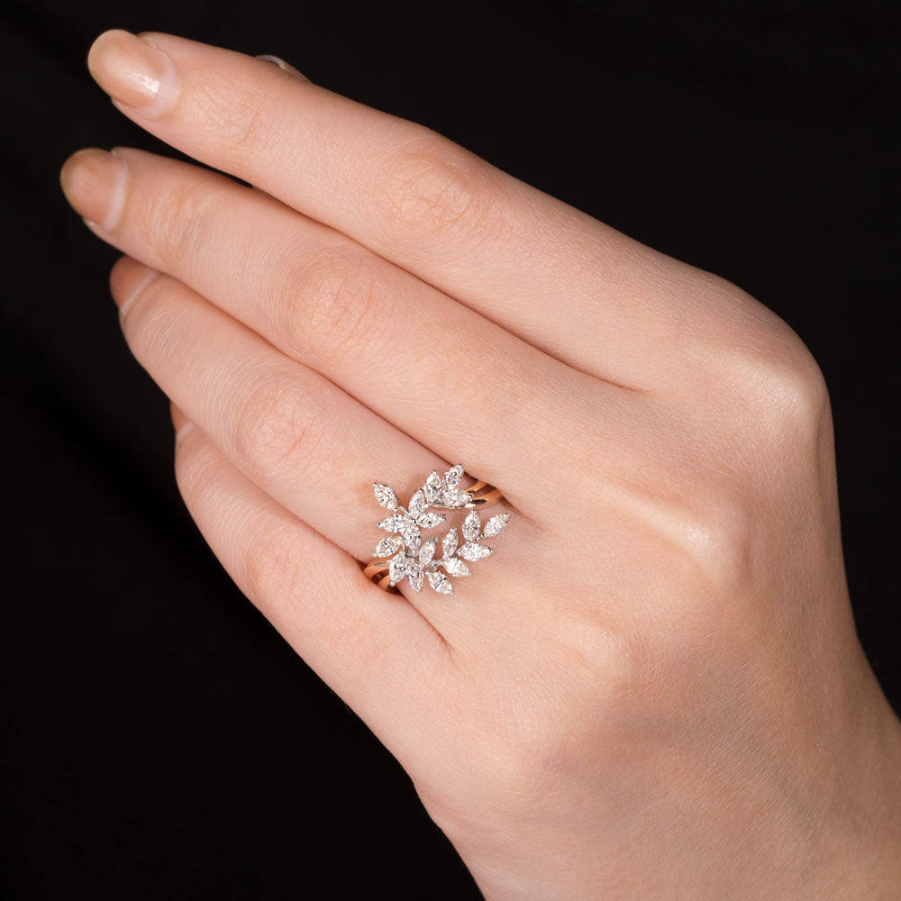 18K Rose Gold Diamond Ring - 0.92ct VVS-VS-HI