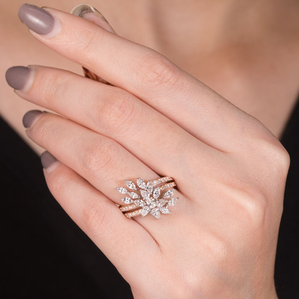 18K Rose Gold Diamond Ring - 1.29ct VVS-VS-GH