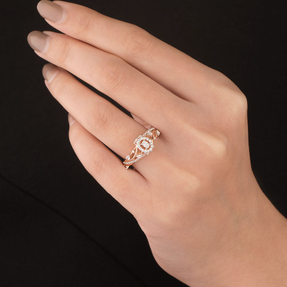18K Rose Gold Diamond Ring - 1.381ct VVS-VS-HIJ