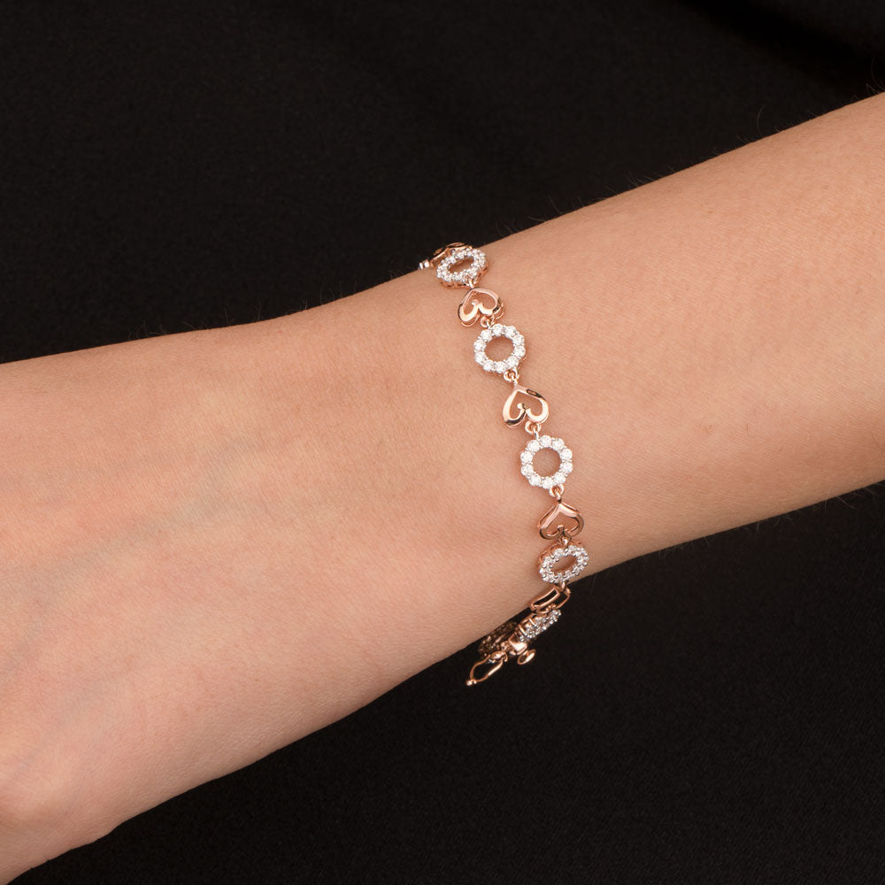 18K Rose Gold Diamond Bracelet - 1.72ct VVS-VS-EF