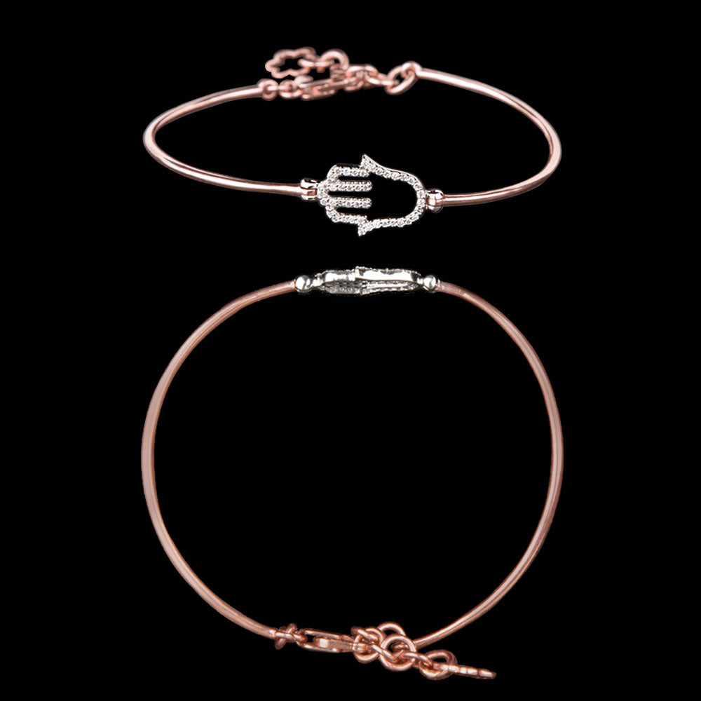 18K Two Tone Gold Diamond Bracelet - 0.16ct SI-IJ