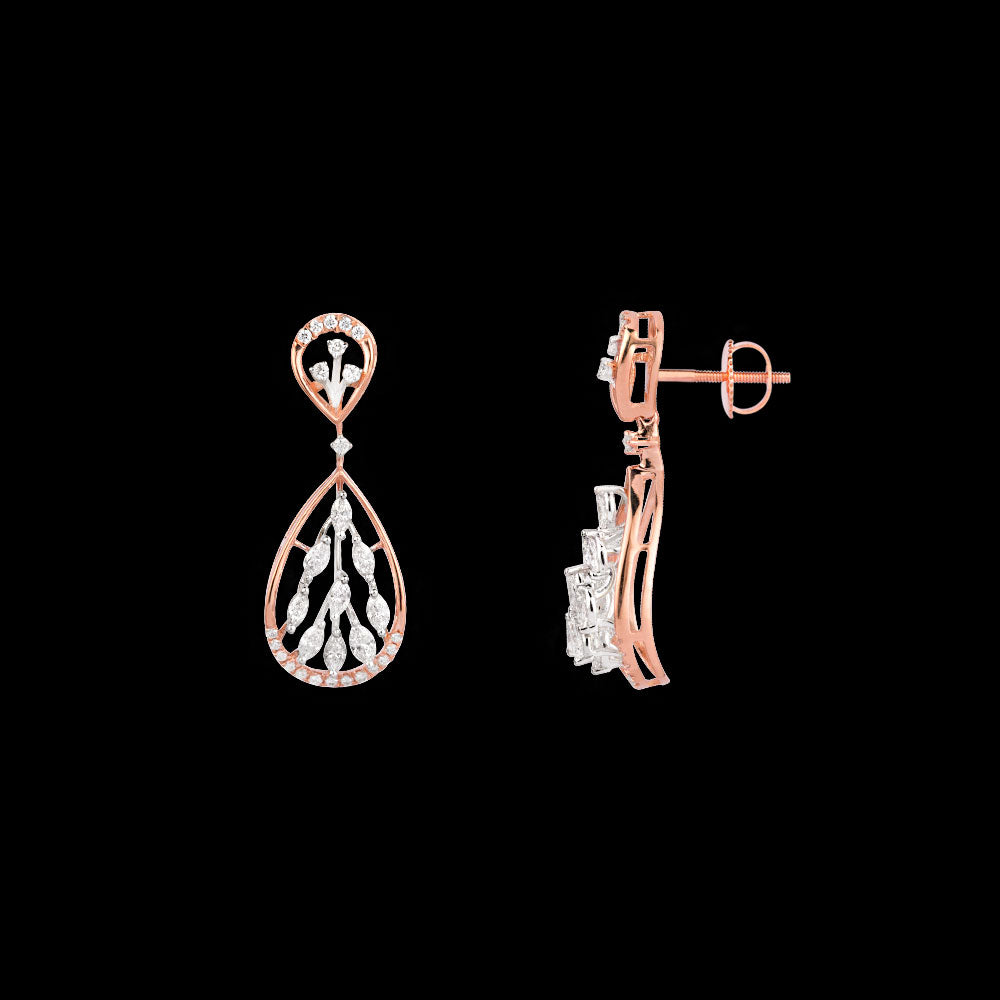 18K Two Tone Gold Diamond Jewellery - 0.701ct VVS-VS-EF