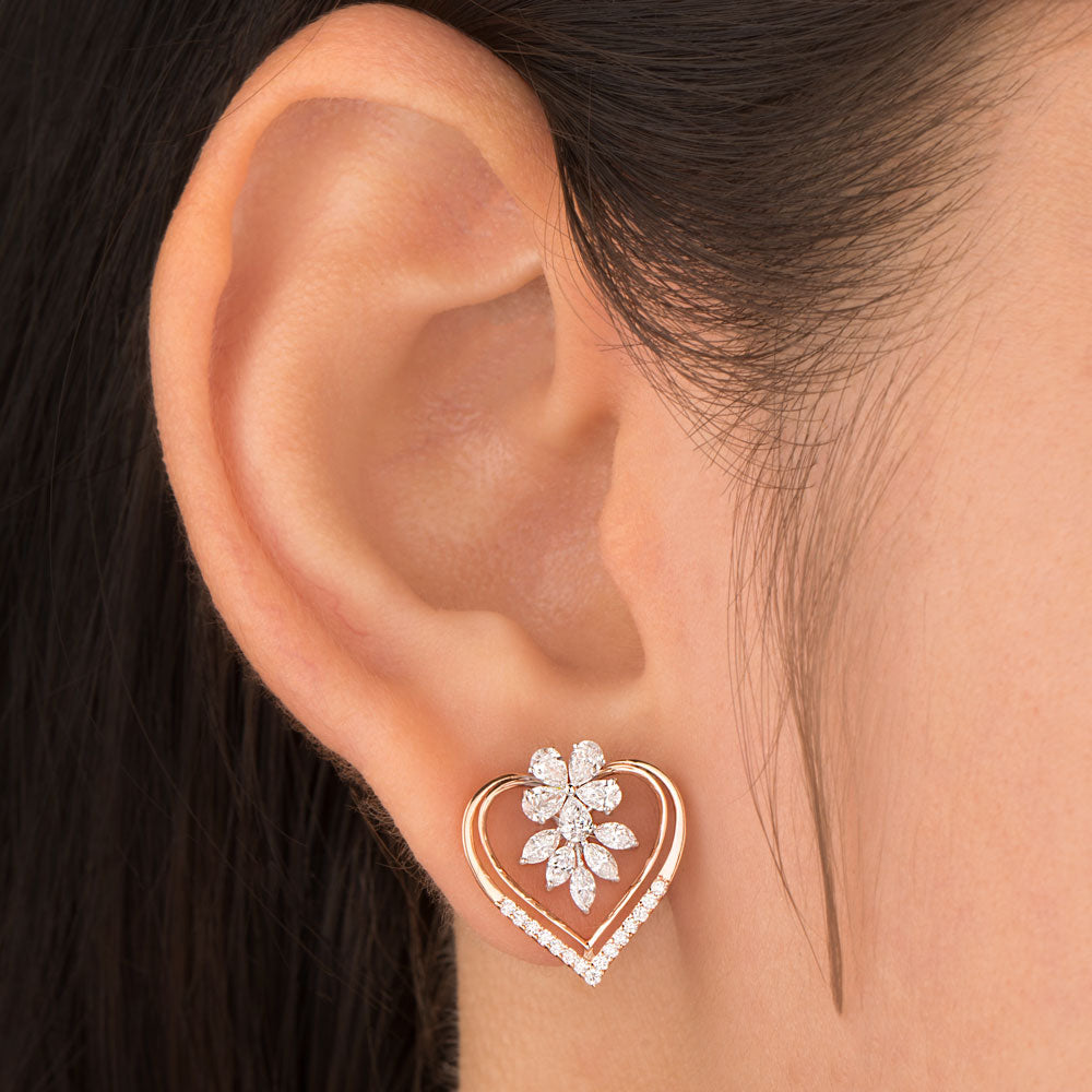 18K Two Tone Gold Diamond Jewellery - 0.985ct VVS-EF