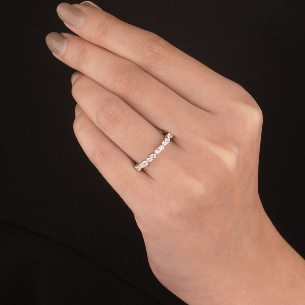 18K Two Tone Gold Diamond Ring - 0.48ct VVS-VS-EF