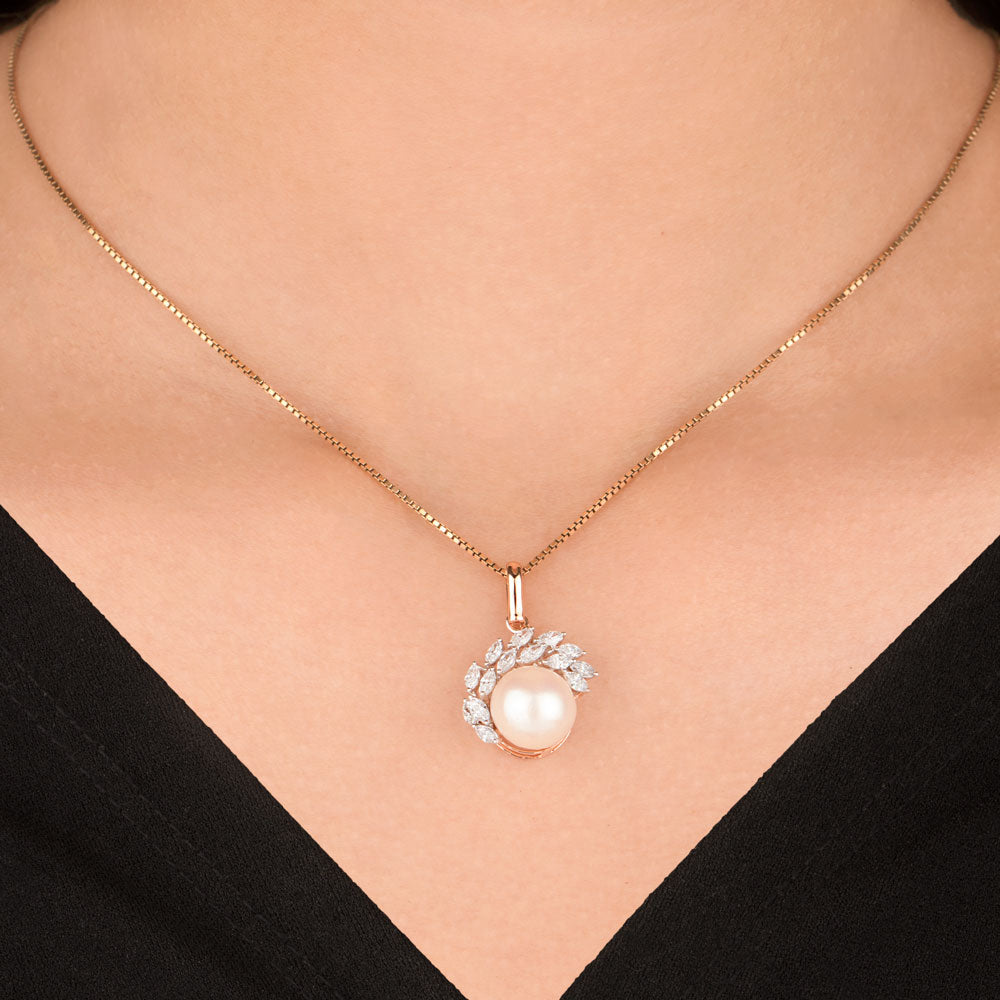 18K Two Tone Gold Diamond Pendant - 0.58ct VVS-EF with Colour Stones