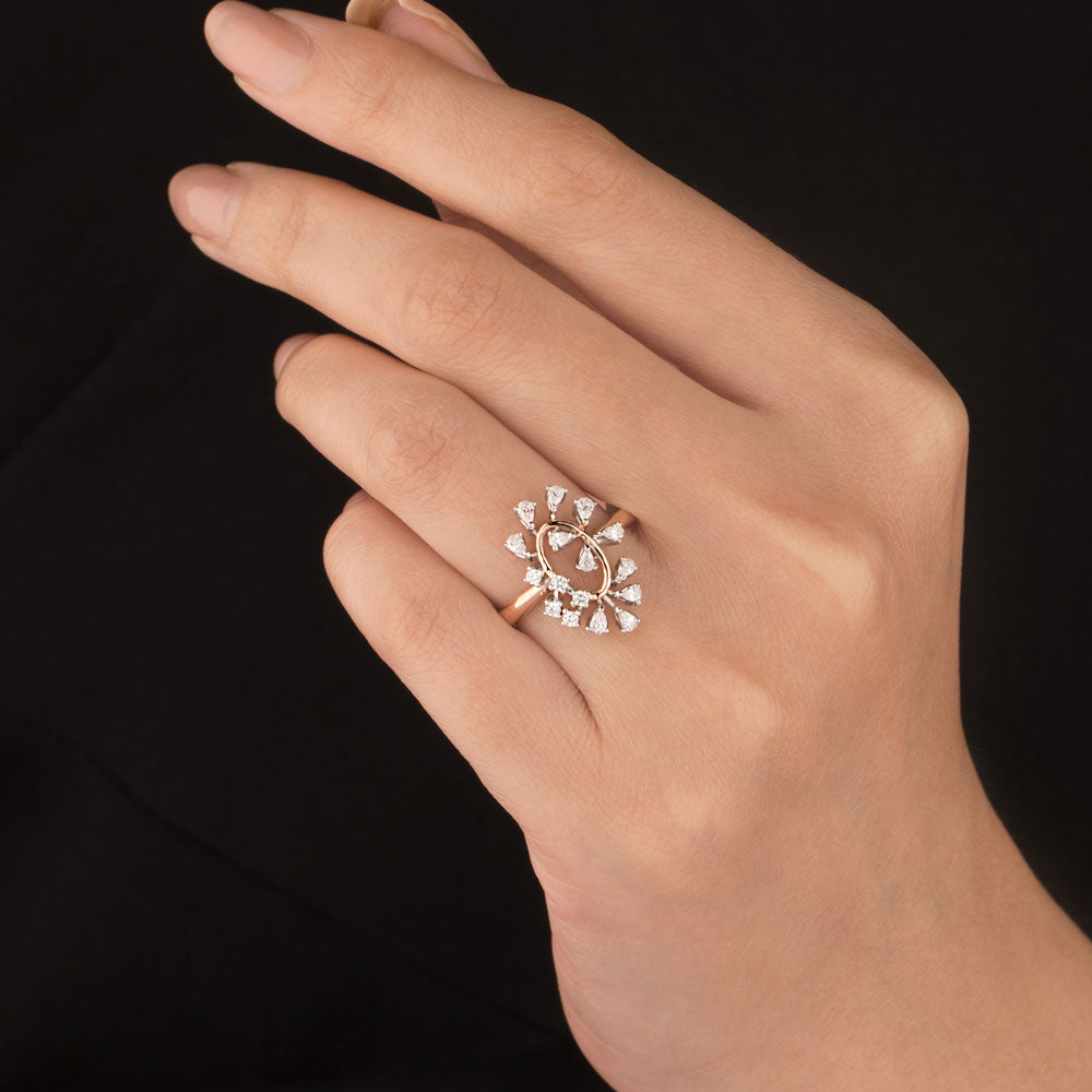 18K Two Tone Gold Diamond Jewellery - 0.405ct VVS-VS-EF