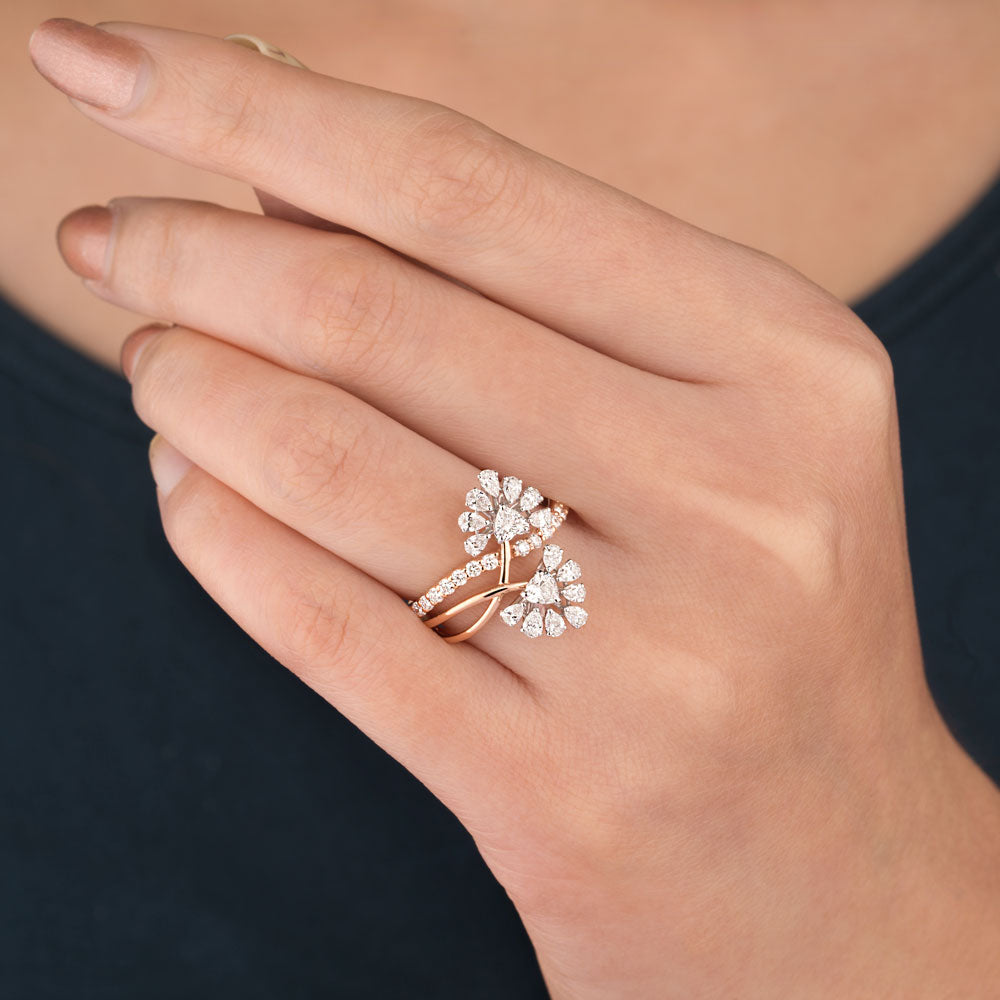 18K White Gold Diamond Ring - 1.23ct VVS-VS-EF