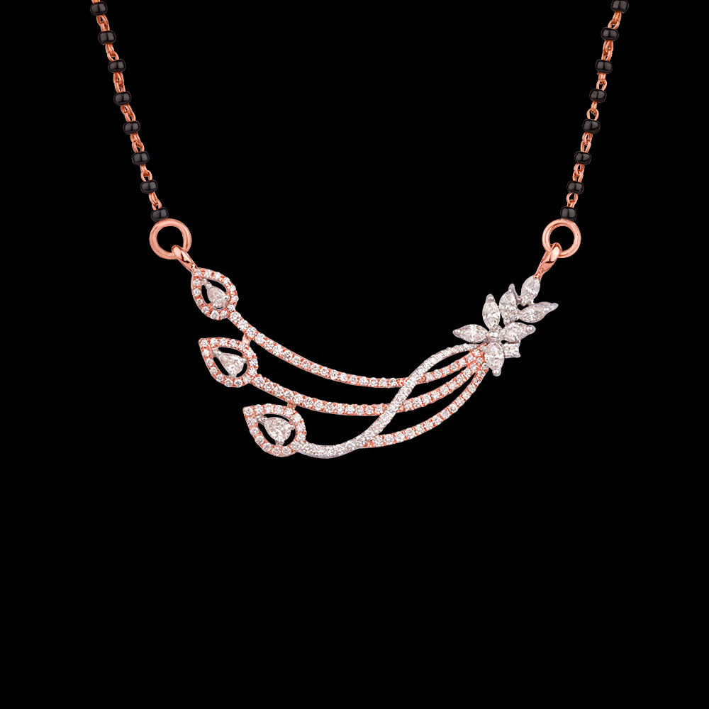 14K Two Tone Gold Diamond Tanmaniya - 1ct VS-FG