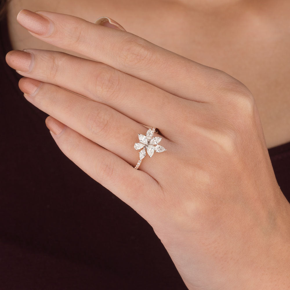 18K Two Tone Gold Diamond Ring - 0.999ct VS-SI-FG