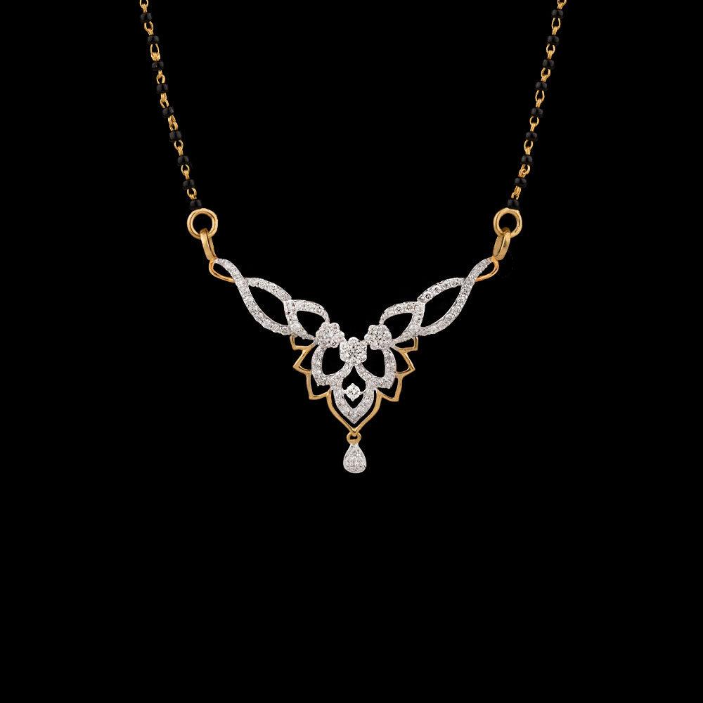 18K Two Tone Gold Diamond Tanmaniya - 0.82ct VS-IJ