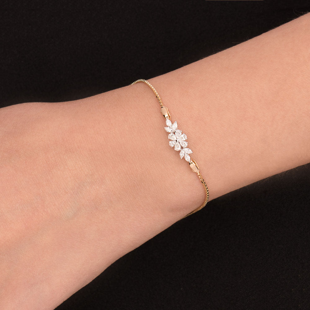 18K Two Tone Gold Diamond Jewellery - 0.446ct VVS-VS-EF