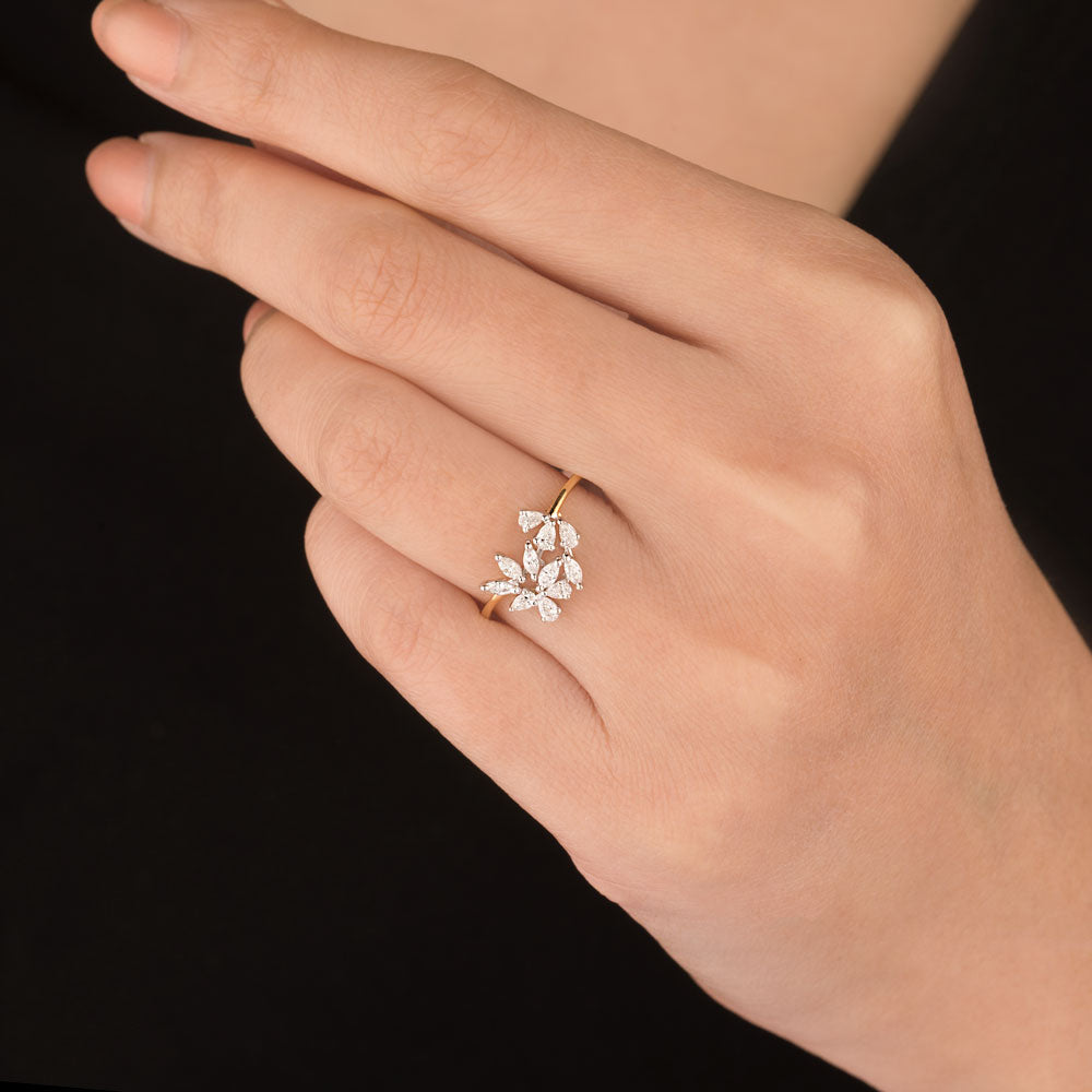 18K Two Tone Gold Diamond Jewellery - 0.24ct VVS-EF