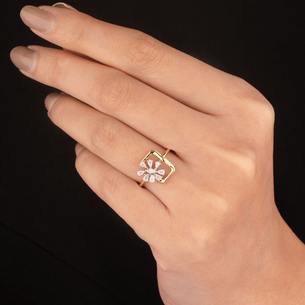 18K Two Tone Gold Diamond Jewellery - 0.245ct VVS-VS-EF