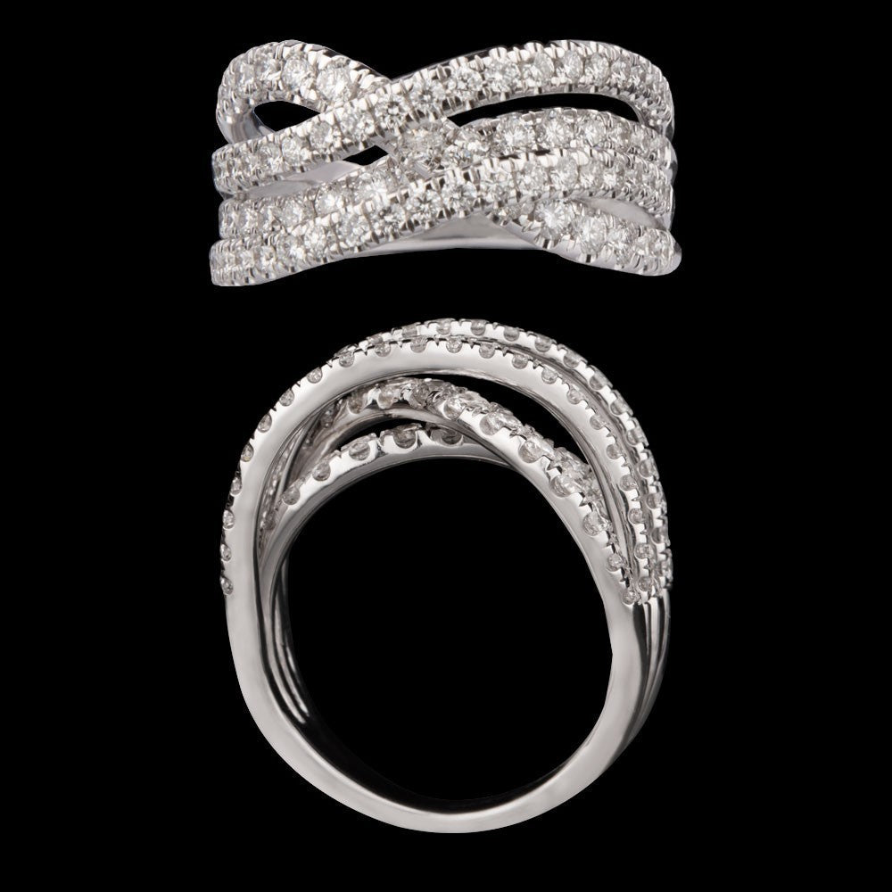 14K White Gold Diamond Ring - 1.33ct SI-GH