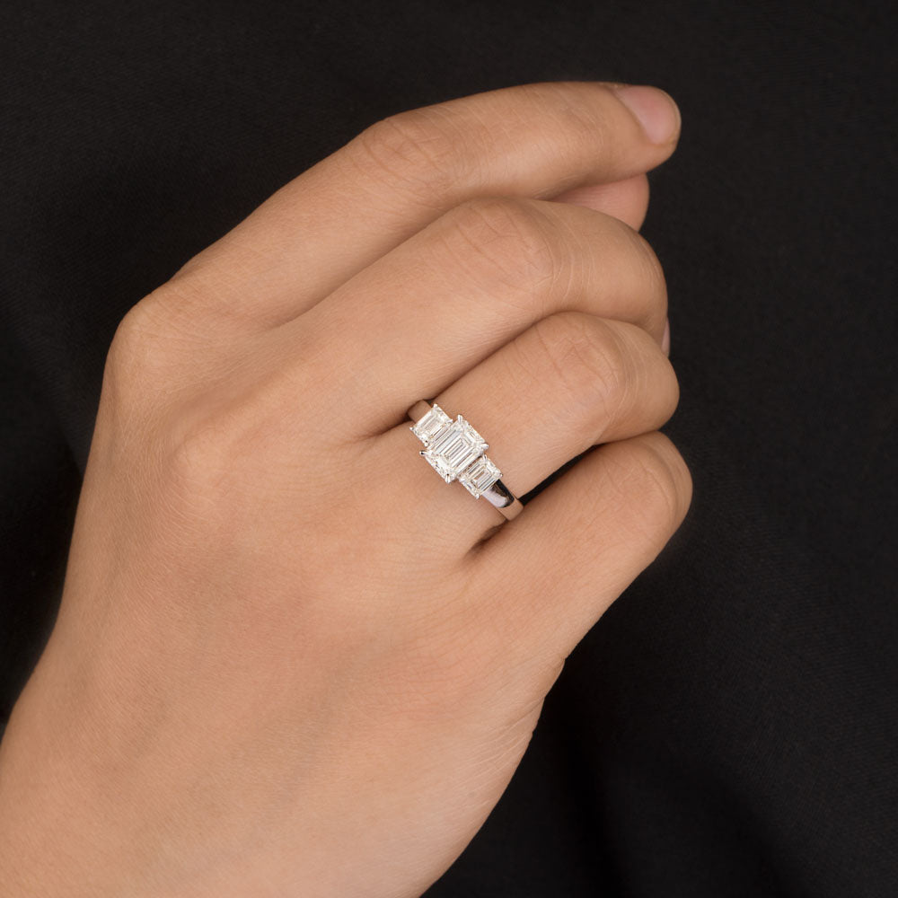 18K White Gold Diamond Ring - 1.614ct VVS-VS-HI