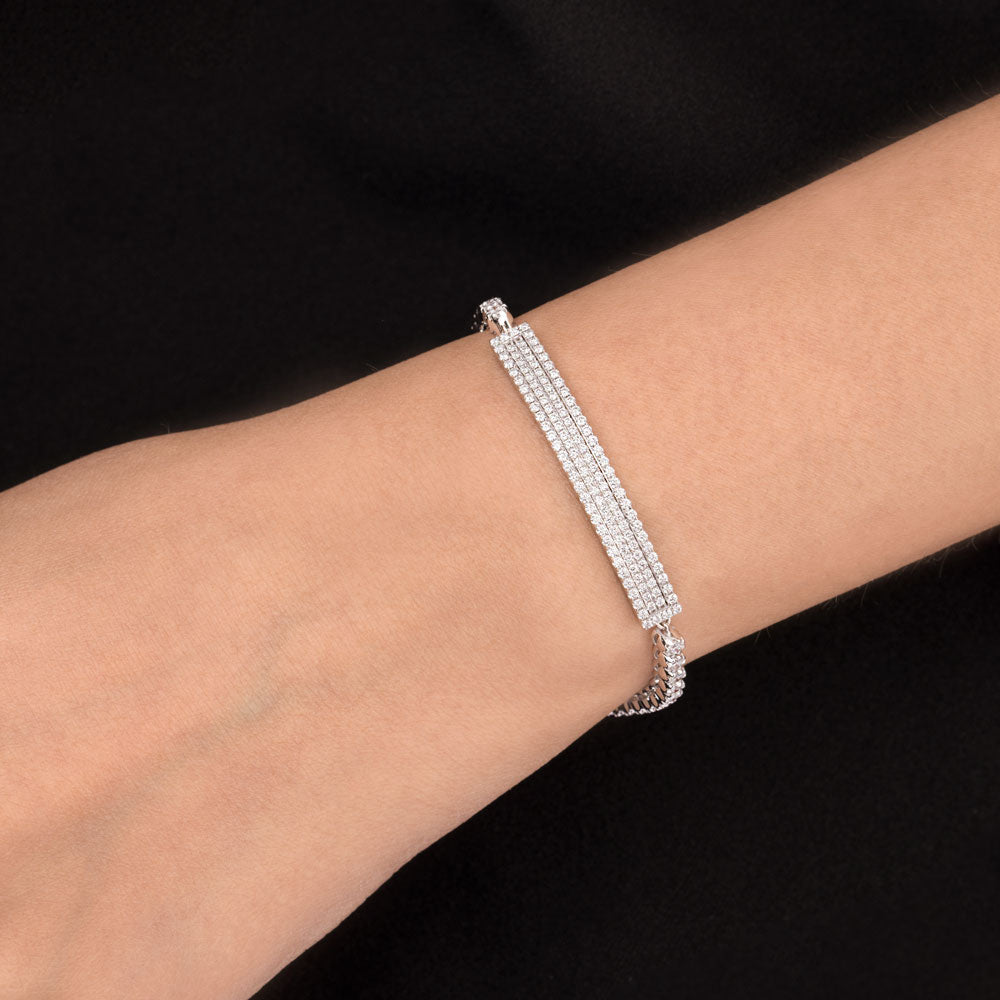 18K White Gold Diamond Bracelet - 2.357ct VVS-EF