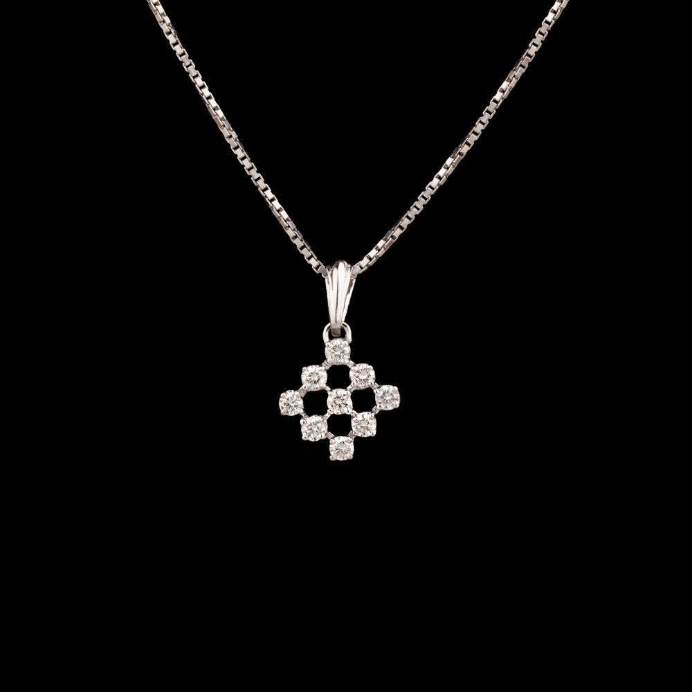 14K Yellow Gold Diamond Pendant - 0.27ct SI-IJ