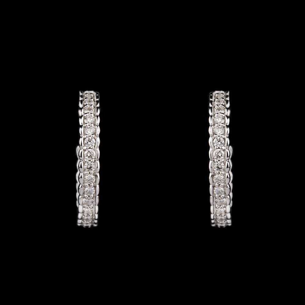 14K Rose Gold Diamond Earrings - 0.75ct SI-GH