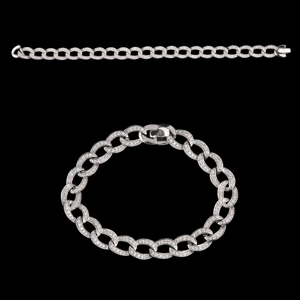 18K White Gold Diamond Bracelet - 1.3ct VS-GH