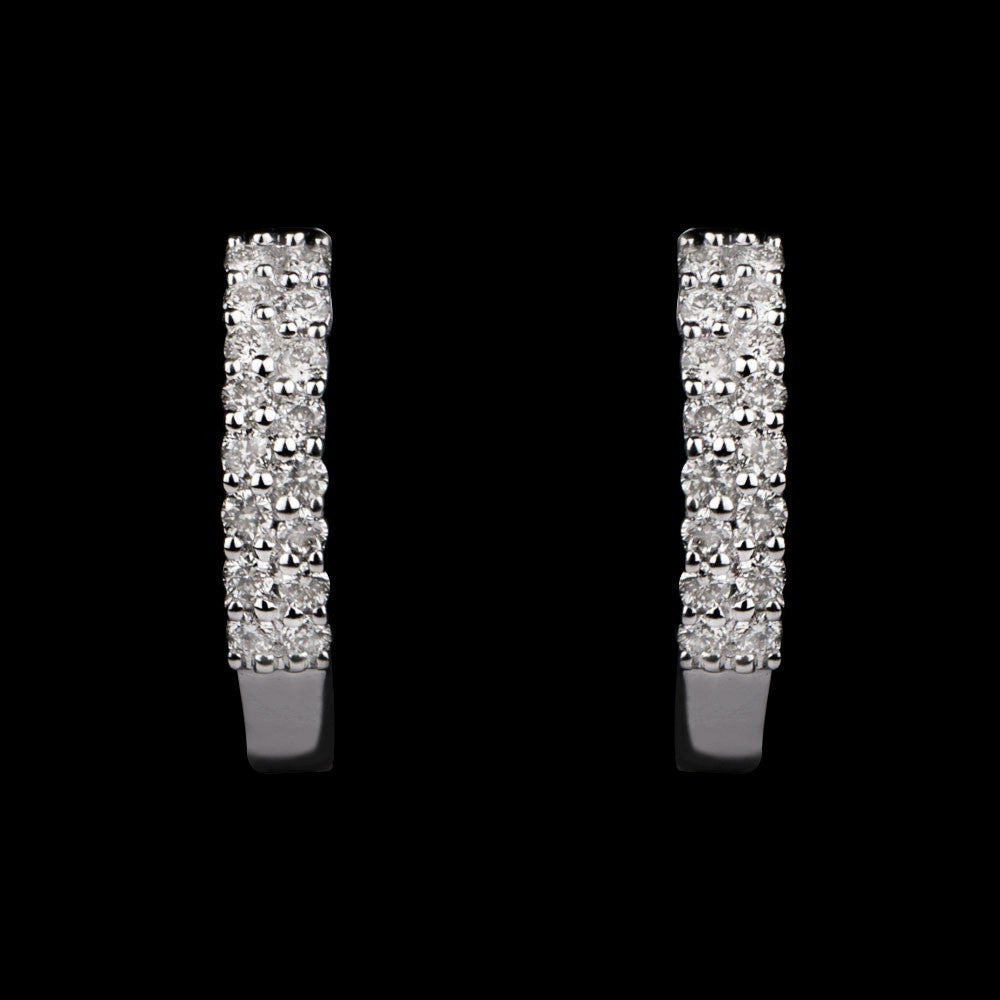 14K White Gold Diamond Earrings - 0.31ct VVS-VS-IJ