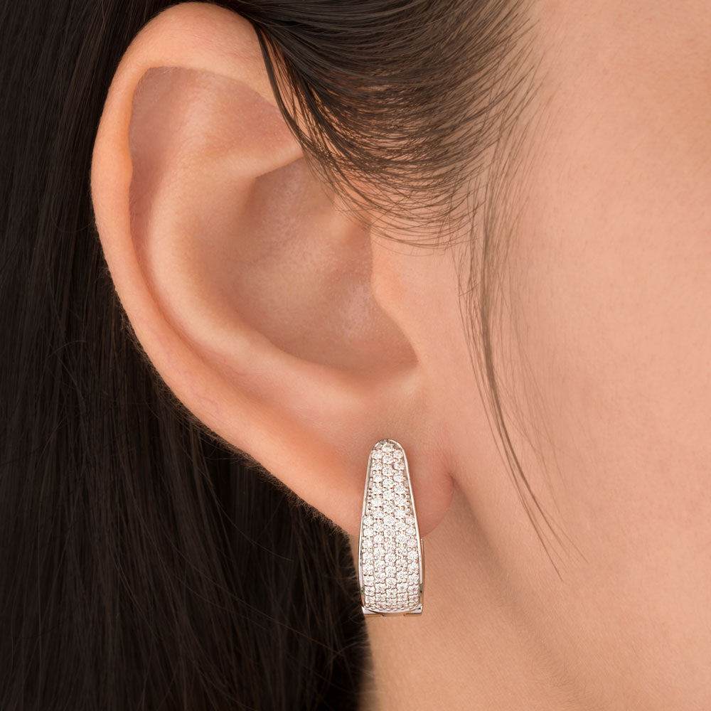 18K White Gold Diamond Earrings - 0.787ct VVS-VS-HI