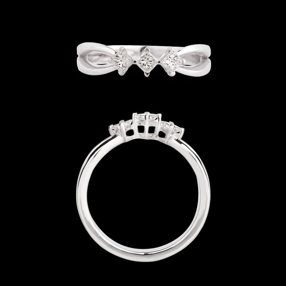 18K White Gold Diamond Ring - 0.31ct VVS-VS-IJ