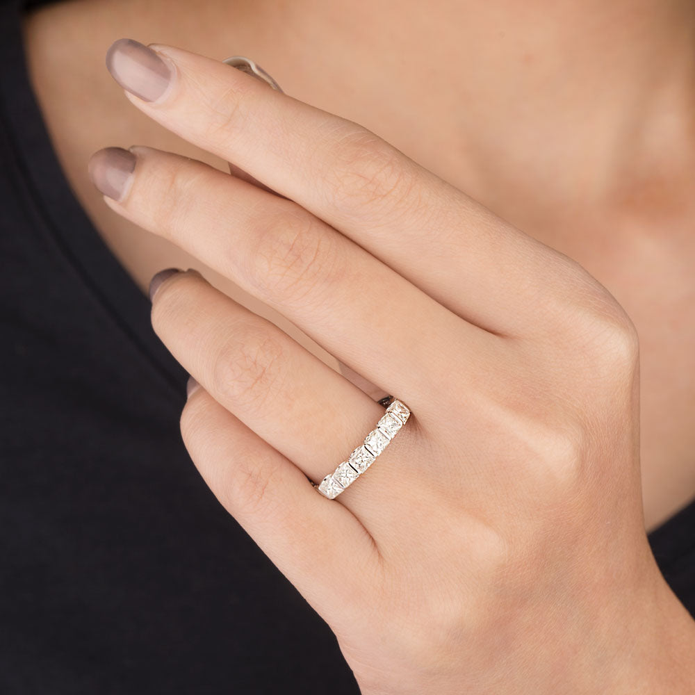 18K White Gold Diamond Ring - 1.23ct VVS-VS-IJ