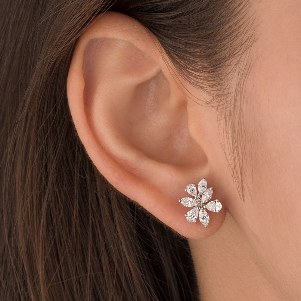 18K White Gold Diamond Earrings - 1.34ct VS-SI-FG