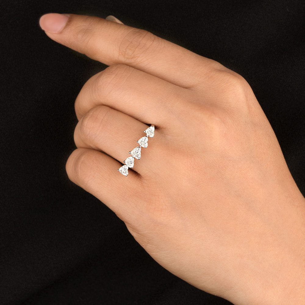 18K White Gold Diamond Ring - 1ct VVS-FG
