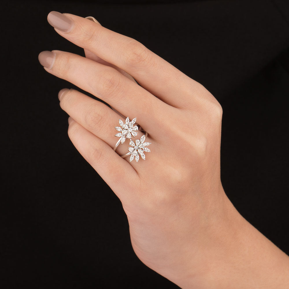 18K White Gold Diamond Ring - 1.192ct VVS-EF