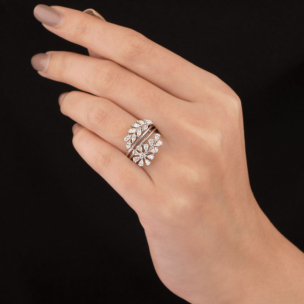 18K White Gold Diamond Ring - 0.986ct VVS-EF