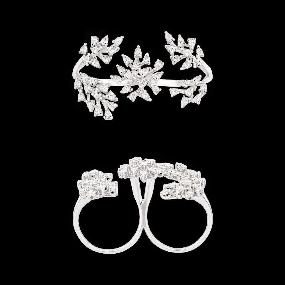 18K White Gold Diamond Ring - 1.55ct VVS-VS-EF