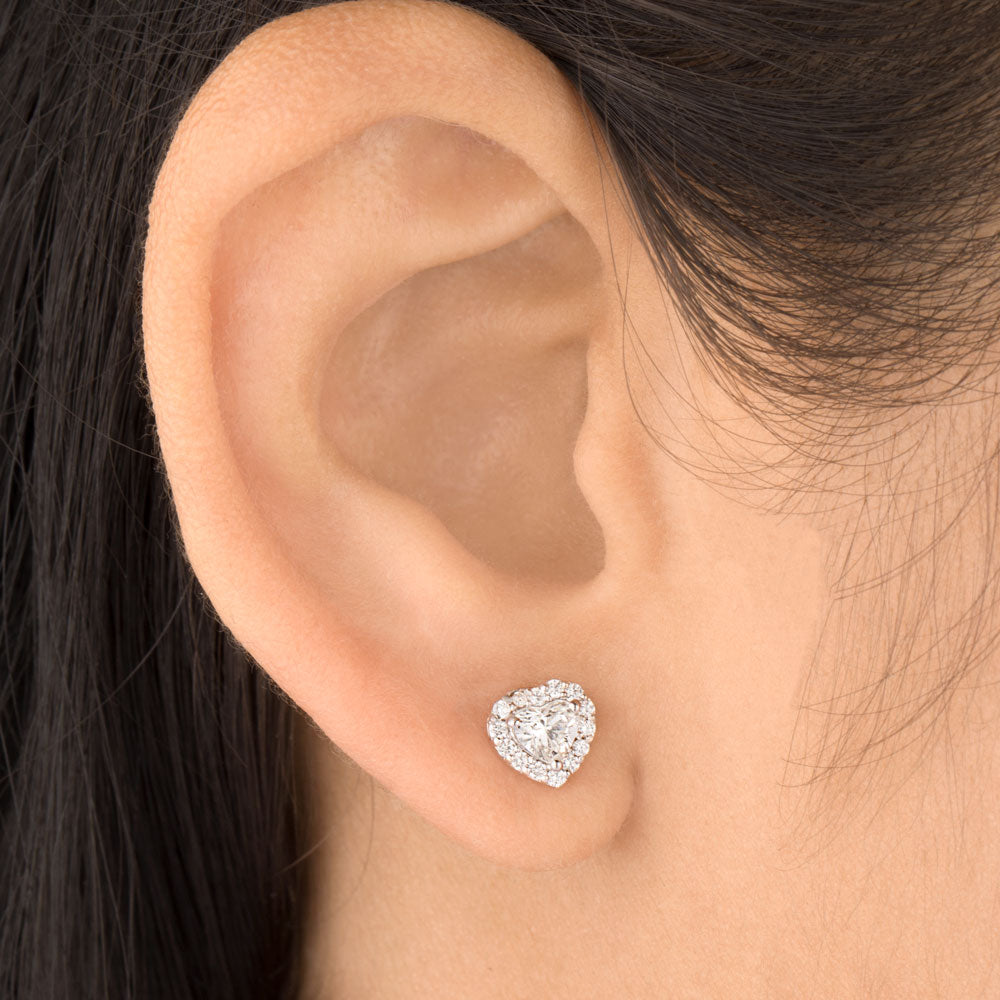 18K White Gold Diamond Earrings - 0.688ct VVS-VS-HI