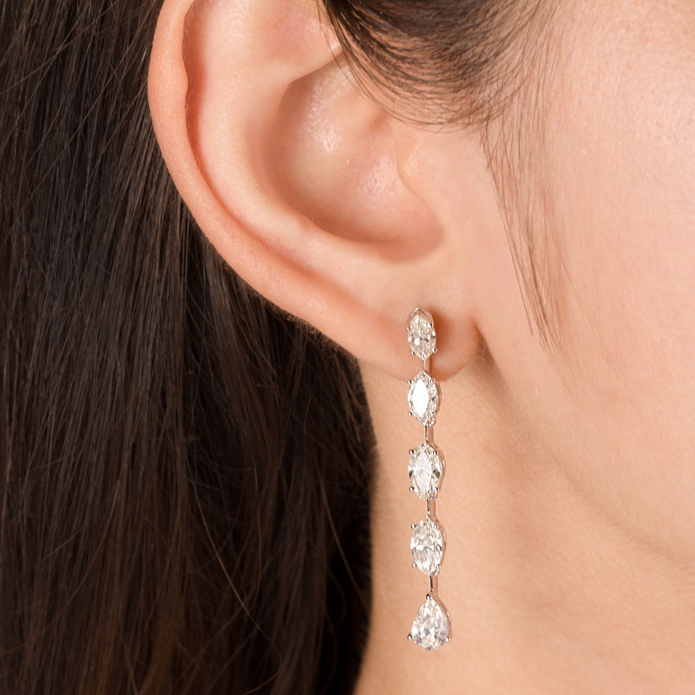 18K White Gold Diamond Jewellery - 4.46ct VVS-VS-IJ