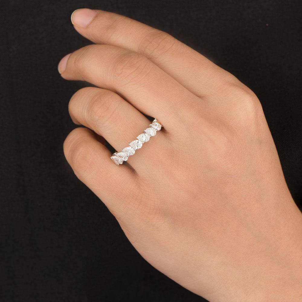 18K White Gold Diamond Ring - 3.561ct VS-SI-HI