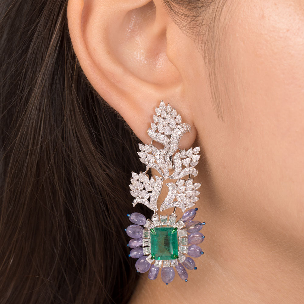 18K White Gold Diamond Jewellery - 9.29ct VVS-VS-EF